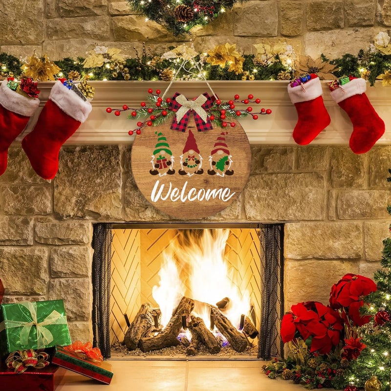 Doflyok Large Christmas Stencils for Painting on Wood, Reusable Merry Christmas & Xmas Holiday Stencils for Wood Sign & Door Decor DIY Crafts - Image 4